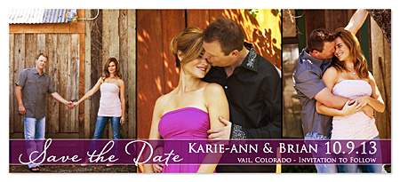 "Date Collage" Save the Date Magnet